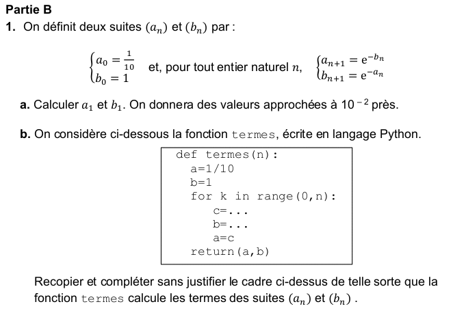 Bac gnral spcialit maths 2022 Liban-Mayotte (2) : image 6