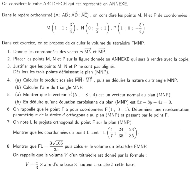  Bac gnral spcialit maths 2023 Asie Jour 1 : image 3