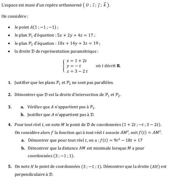  Bac gnral spcialit maths 2023 -Polynsie jour 2 : image 4