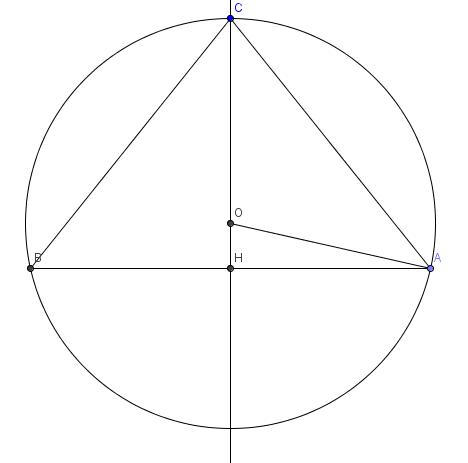 Cercle Circonscit A Un Triangle Isocele Exercice De Math Matiques De