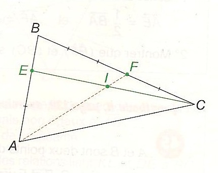 Geometrie Prouver Un Alignement Avec Les Vecteurs Exercice De